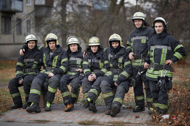 group of firefighters